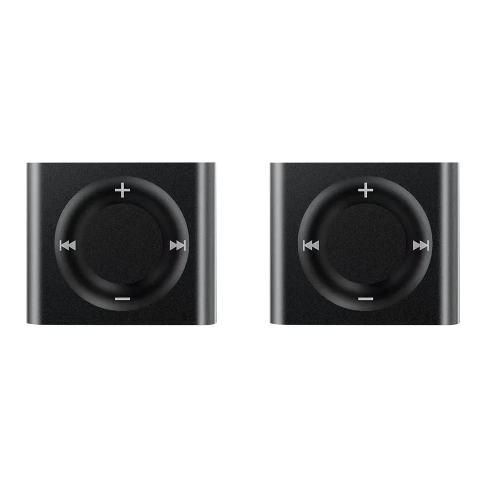 Black metal clip-on apple ipod shuffle mini mp3 music player with circular control buttons support tf card 64g expansion