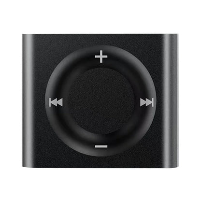 Black metal mini mp3 music player with touch tone rechargeable feature, support tf card, and circular control pad