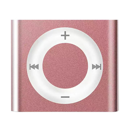 Rose gold metal clip-on mini mp3 music player with brushed finish support tf card and 64g expansion capacity