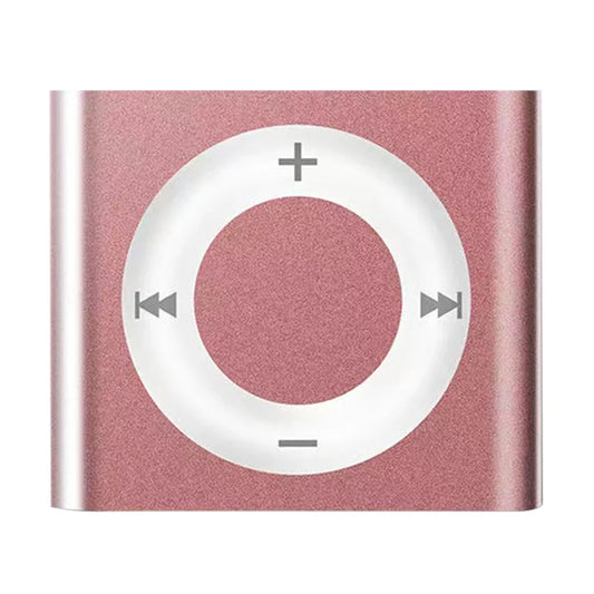 Rose gold metal clip-on mini mp3 music player with brushed finish support tf card and 64g expansion capacity