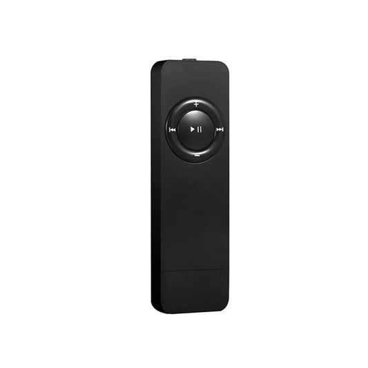 Black rectangular mini mp3 player 2025 with circular control buttons supports lossless sound music and micro tf card