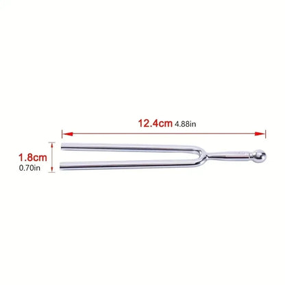 Miwayer 1pc standard 440hz steel tuning fork with chrome finish and long sustain for accurate musical tuning