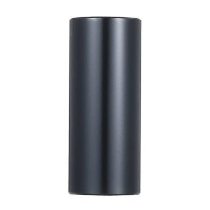 Black cylindrical metal Miwayer guitar slider 60mm with smooth matte finish for acoustic guitars and bass guitar accessorie
