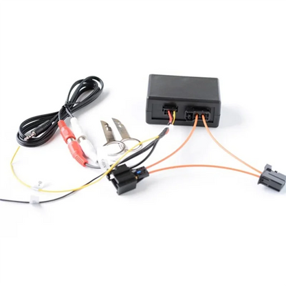 Black rectangular car audio wiring harness with colored connectors for mmi 2g bluetooth music adapter adapter foraudi a6l