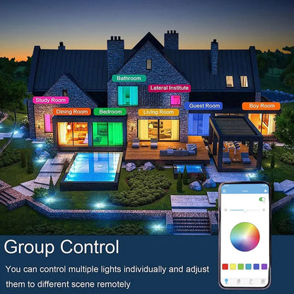 Smart ceiling lights with bluetooth music light and rgb dimming controlled via app for modern ceiling lamps