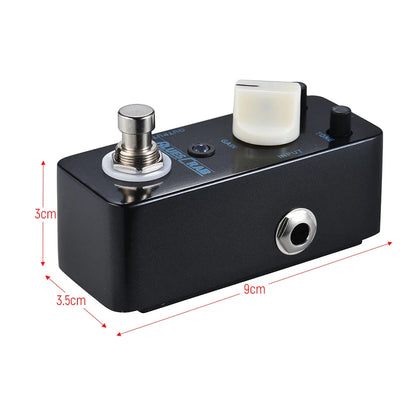 Black mooer blues crab blues overdrive guitar effect pedal with metal shell cream knob and tone control dial for overdrive sound