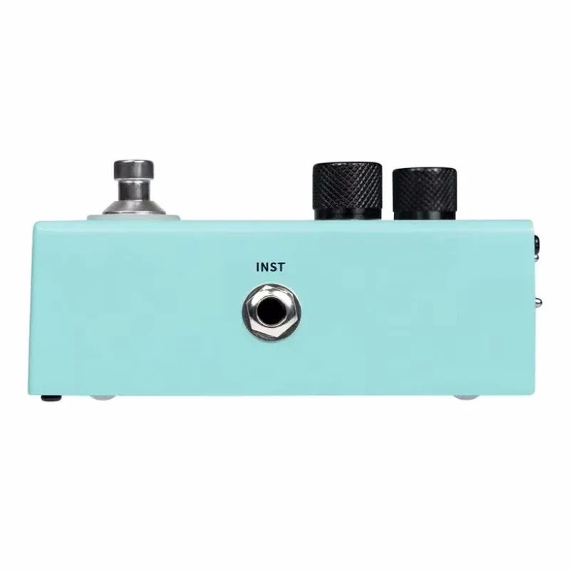 Mint green mvp2 harmonier guitar effects pedal with black knobs silver footswitch toggle switch and phantom power support