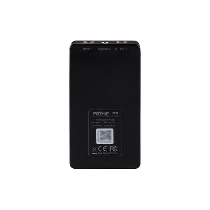 Black mooer prime p2 intelligent pedal with matte finish and gold audio jacks features stereo amp simulation and loop recording drum