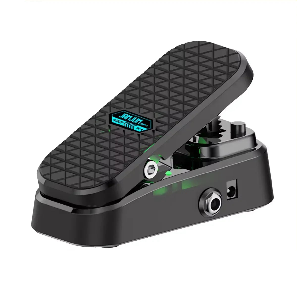 Black jamup vortex mp-1 wah volume pedal with textured footplate offers silent operation and control w noise-reduction feet
