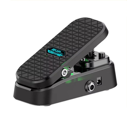 Black jamup vortex mp-1 wah volume pedal with textured footplate offers silent operation and control w noise-reduction feet