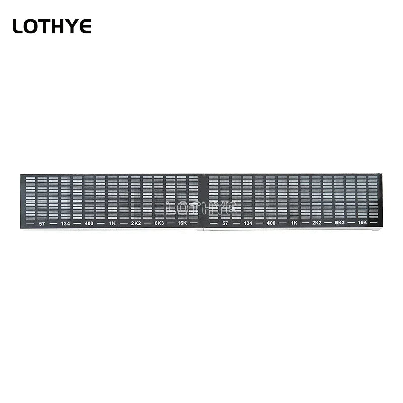 Black rectangular multi-mode led audio stereo music spectrum rhythm voice control amplifier board level indicator with silver resistors