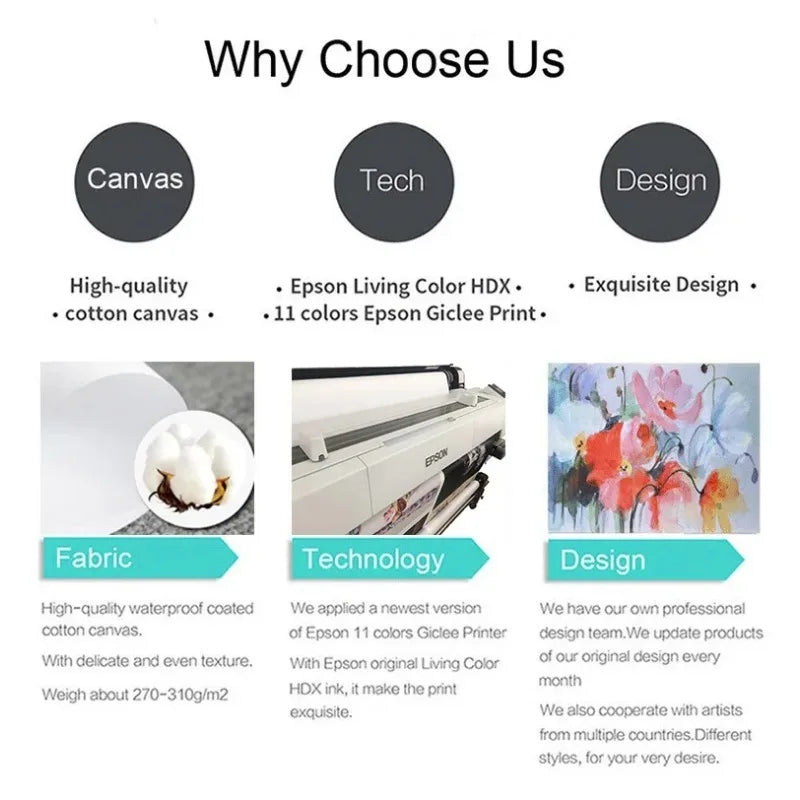 Epson living color hdx printer with sleek white exterior and visible rollers for high-quality 11-color giclee printing