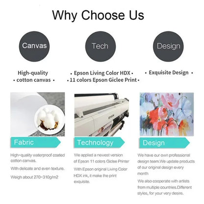 Epson living color hdx printer with sleek white exterior and visible rollers for high-quality 11-color giclee printing