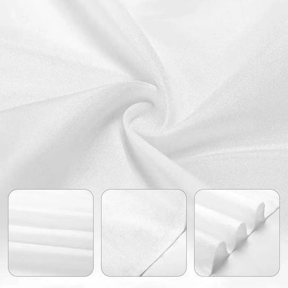 White lightweight sheer fabric with subtle sheen and fine texture for drug funny flag custom wall hanging background art banner