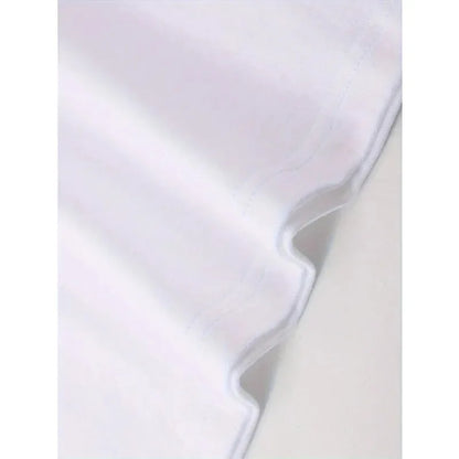 White soft textured fabric with wave fold on music pattern t-shirt suitable as stop talking nonsense rapper band gift