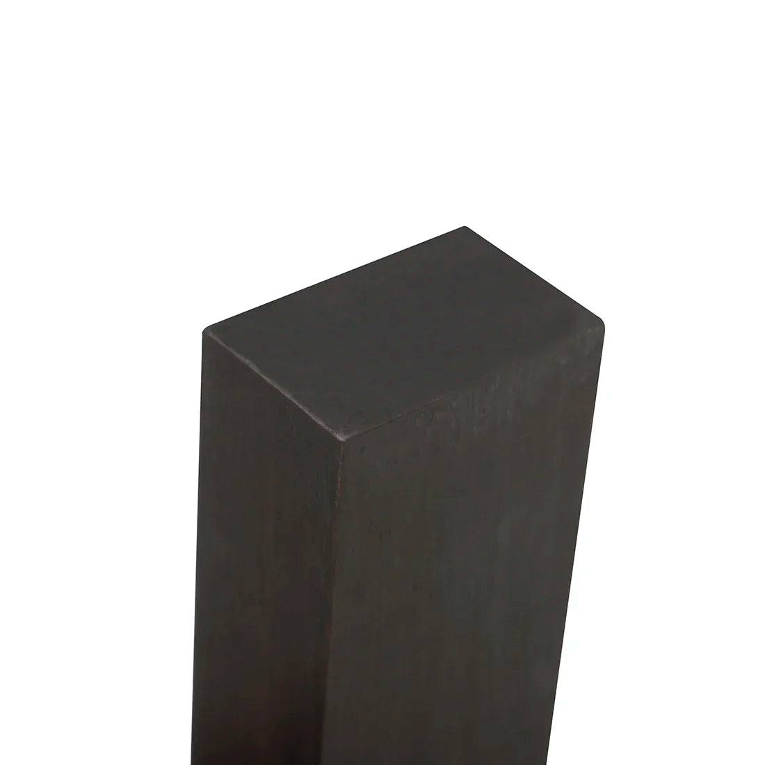 Black rectangular metal musical instrument handle with smooth matte finish for ebony diy musical craft material diy projects