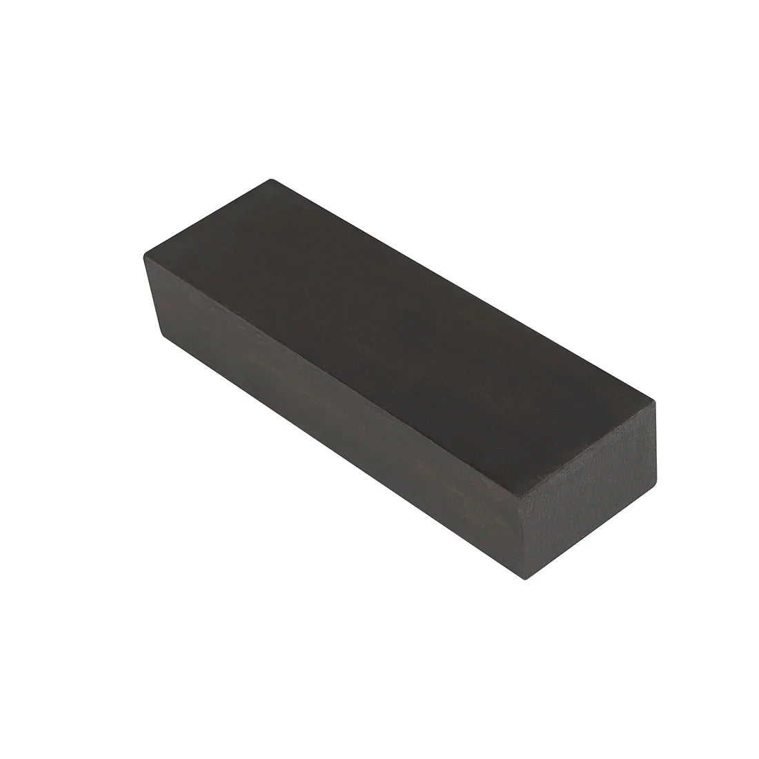 Black rectangular whetstone with polished surface and sharp edges for ebony diy musical instrument handle craft material diy