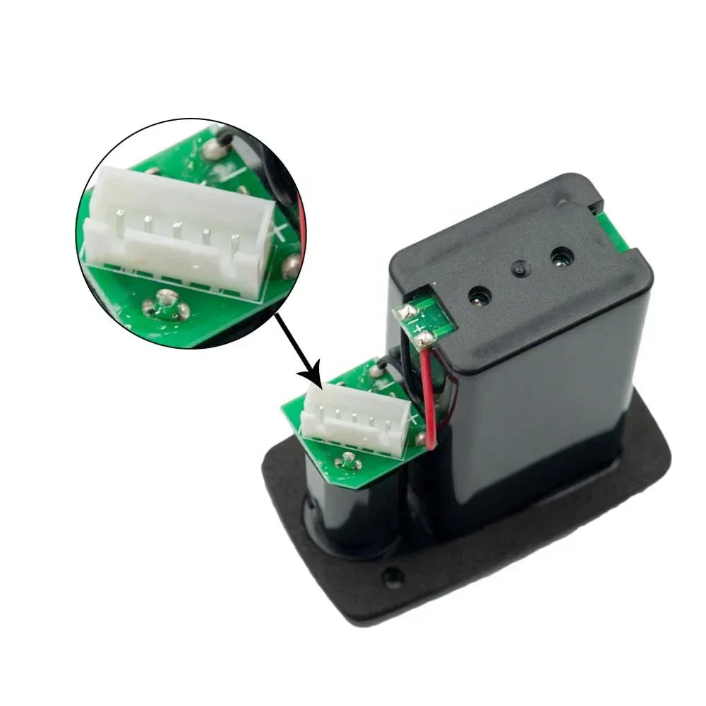 Black rectangular electronic module with green circuit board and white connector plug for naomi joyo band captador lcd function guitar accessories