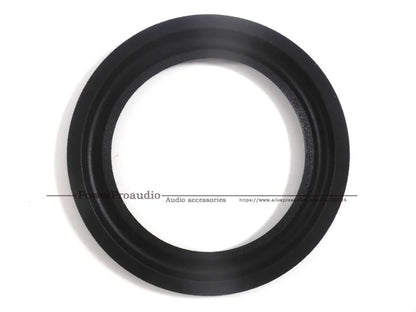Black rubber speaker rubber surround with concentric ridges for 3.5 inch woofer repairable parts from beat music store