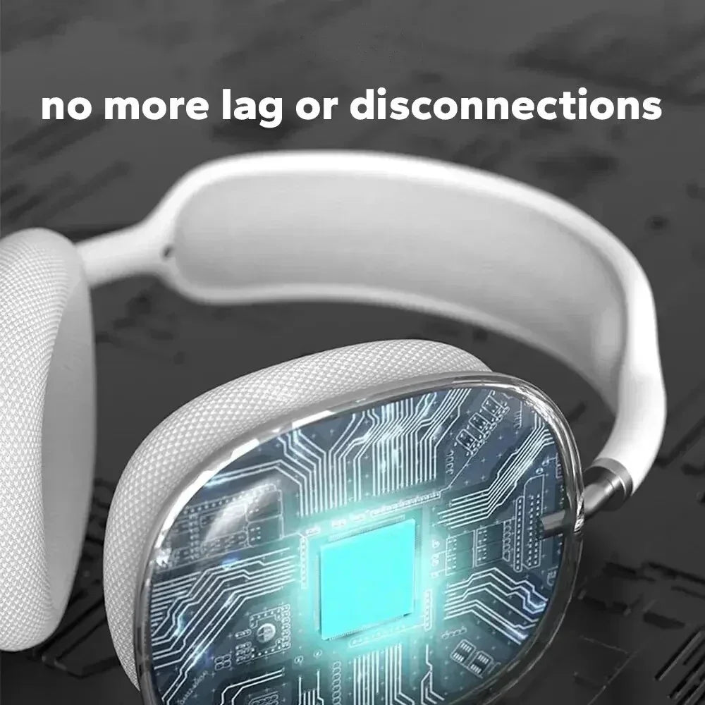 White bluetooth wireless headset with mesh-textured earcups and circuit board design for sports gaming and seamless phone connectivity