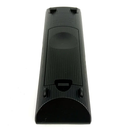 Black plastic remote control rm-adu138 with textured ridges and circular button indentation for sony dav-tz140 hbd-tz140 ss-ts121 ss-ws121 home theater system