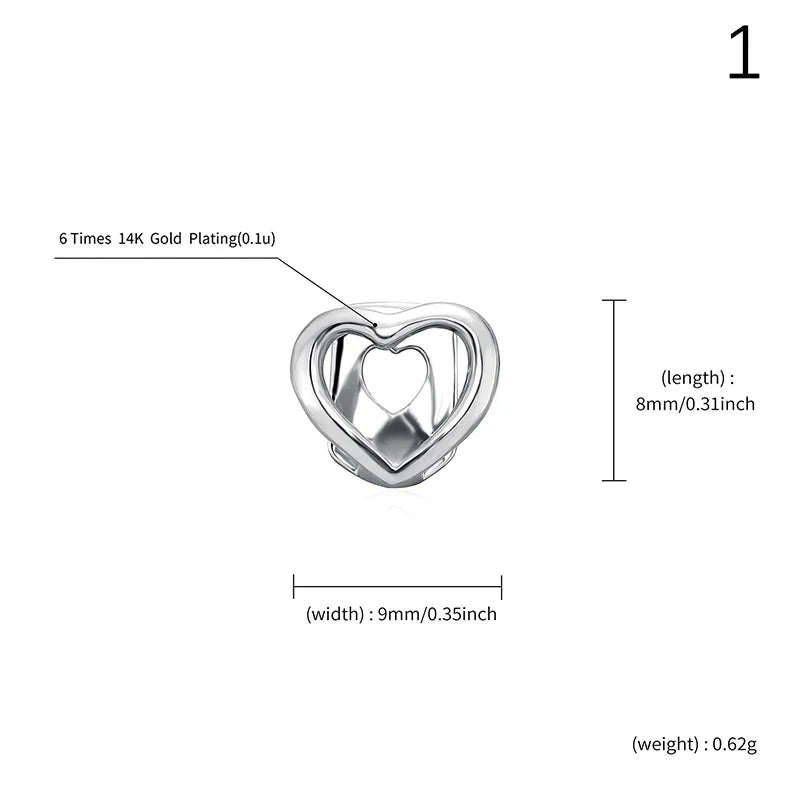 A sleek heart-shaped hollow dental grill with 6 times 14k gold plating for hip hop teeth grills jewelry
