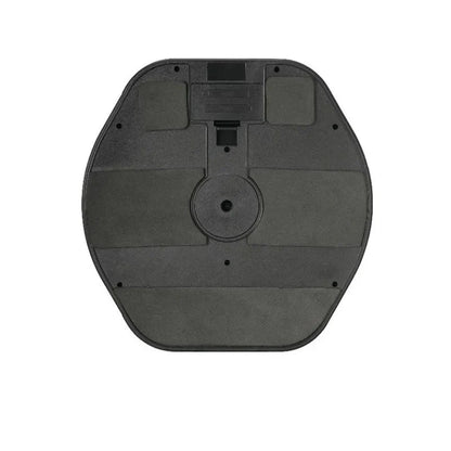 Black plastic meideal portable ds100 electronic drum training pad with circular center hole and rectangular sections