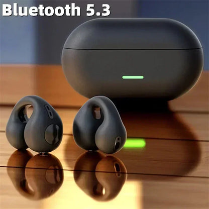 Black new original t75 bone conduction headphones sports earphones with ergonomic design and quality waterproof tws case