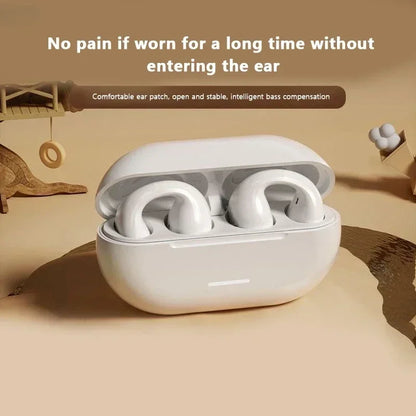 White new original t75 bone conduction headphones sports earphones with ergonomic design quality waterproof tws sound