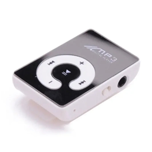 White and black portable mini clip usb mp3 player with circular control pad fashion hifi mp3 for outdoor sports
