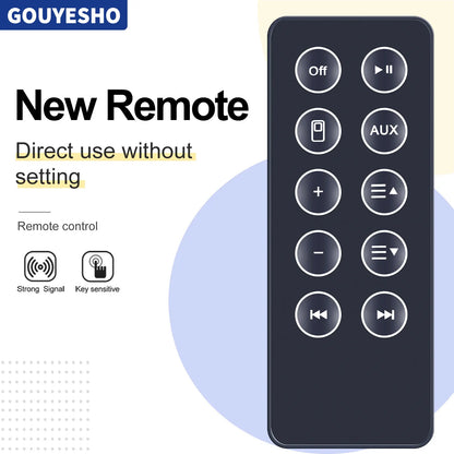 Black rectangular remote control with white circular buttons for bose sounddock iii bluetooth digital am316536 am314136 sounddock
