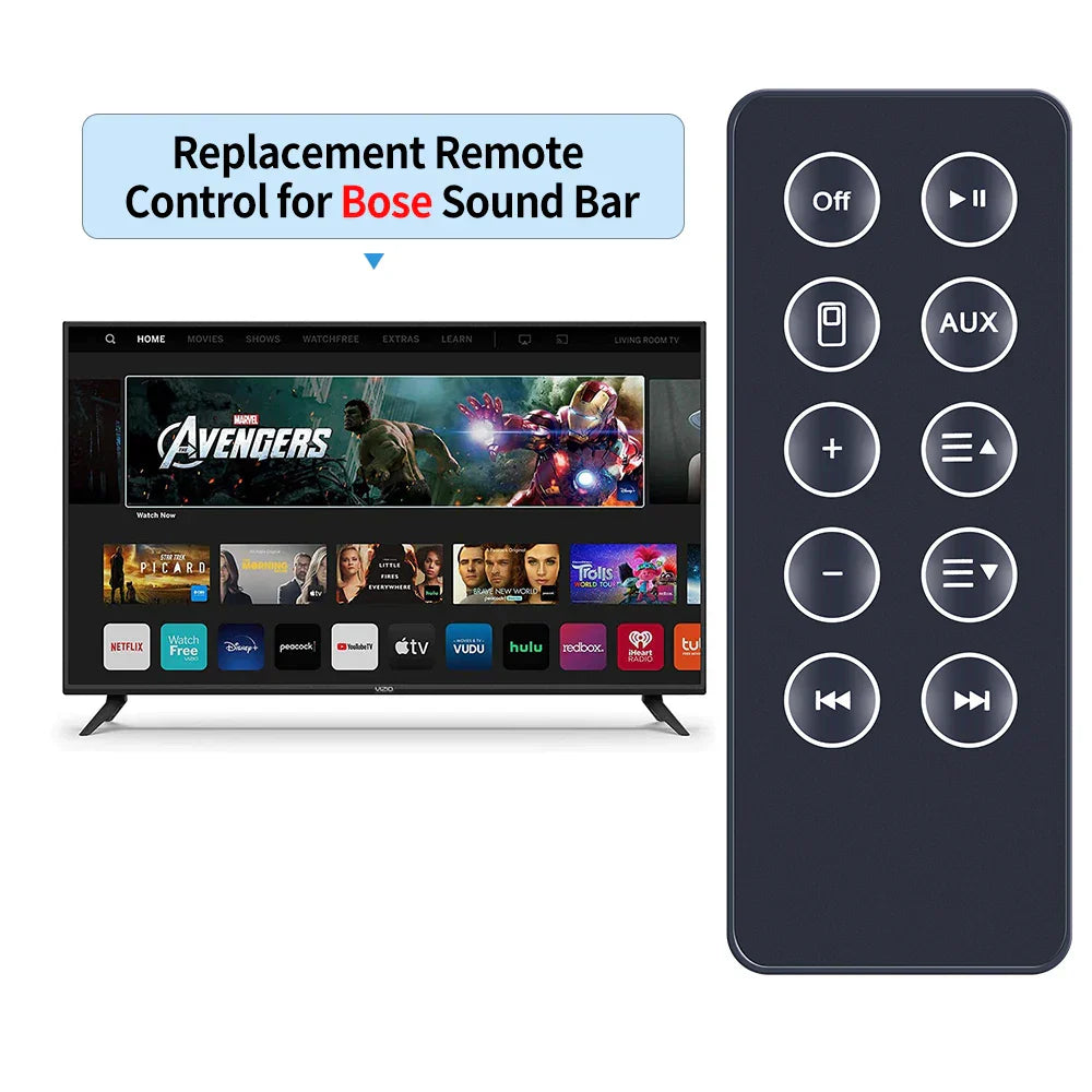 Black remote control for bose sounddock am316536 am314136 sounddock series 2 3 iii bluetooth digital system with white buttons