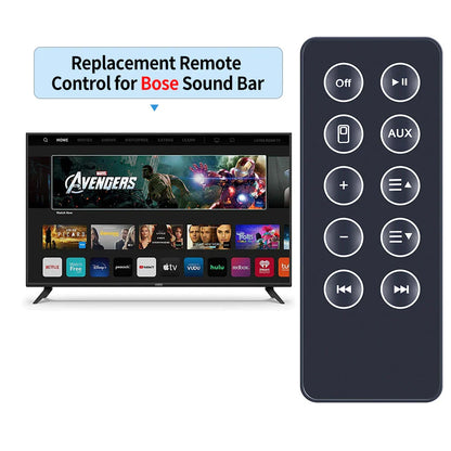 Black remote control for bose sounddock am316536 am314136 sounddock series 2 3 iii bluetooth digital system with white buttons