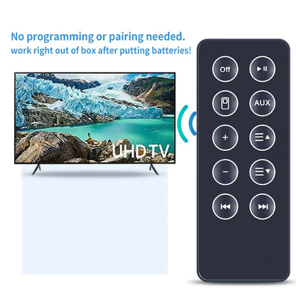 Black remote control with white circular buttons for bose sounddock iii bluetooth digital am316536 am314136 sounddock use