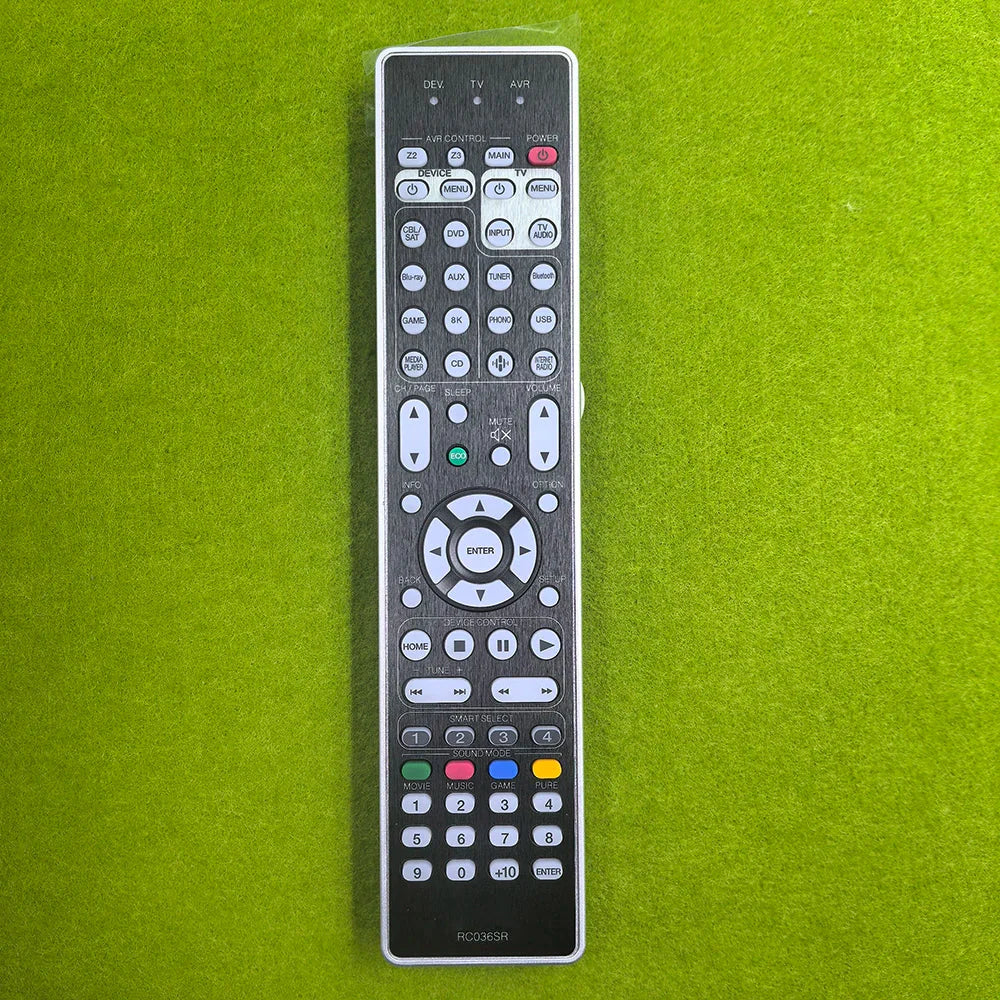 Black and silver matte finish remote control rc036sr rc043sr with white buttons compatible with marantz sr7013 sr7012 sr7015