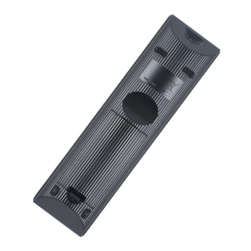 Black plastic remote bdv-e380 bdv-ef200 with textured ribbed surface and circular battery compartment for hbd-e970w hbd-f500