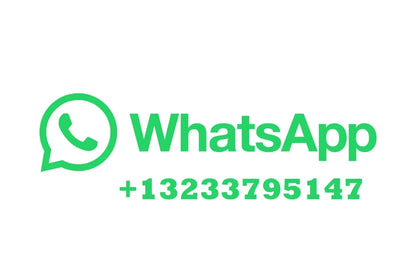 Green whatsapp logo with phone icon and contact number in green font for new selling professional mpc x drum machine sampler display