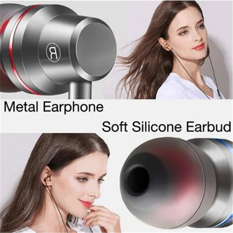 Silver metal new type c usb wired earphone with red accent ring soft silicone earbud for huawei headphones metal bass stereo music hifi sport headset
