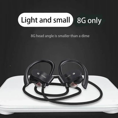 Black wireless earphones sport with sleek minimalist design and flexible headband for secure fit during workouts music headset gaming