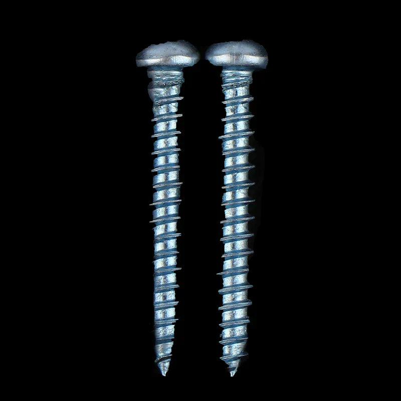 Two silver metal screws with rounded heads for nn77-m3 keys replacement kalimba thumb piano bridge set parts kit