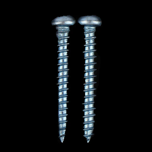 Two silver metal screws with rounded heads for nn77-m3 keys replacement kalimba thumb piano bridge set parts kit