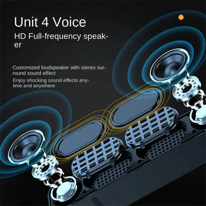Unit 4 voice hd full frequency original bluetooth subwoofer with echo wall computer theater music wireless soundbar speaker