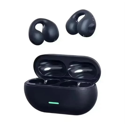 Original t75 tws black wireless bluetooth earphones sport earbuds music with ergonomic design and matte charging case with green led
