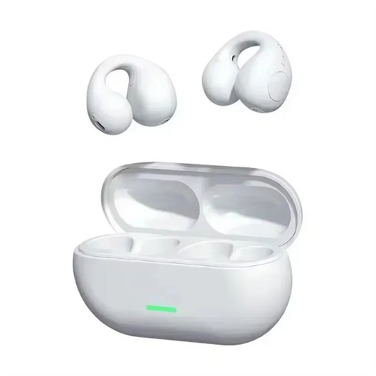 Original t75 tws white bluetooth earphones sport earbuds with ergonomic design and green led charging case for iphone xiaomi phones