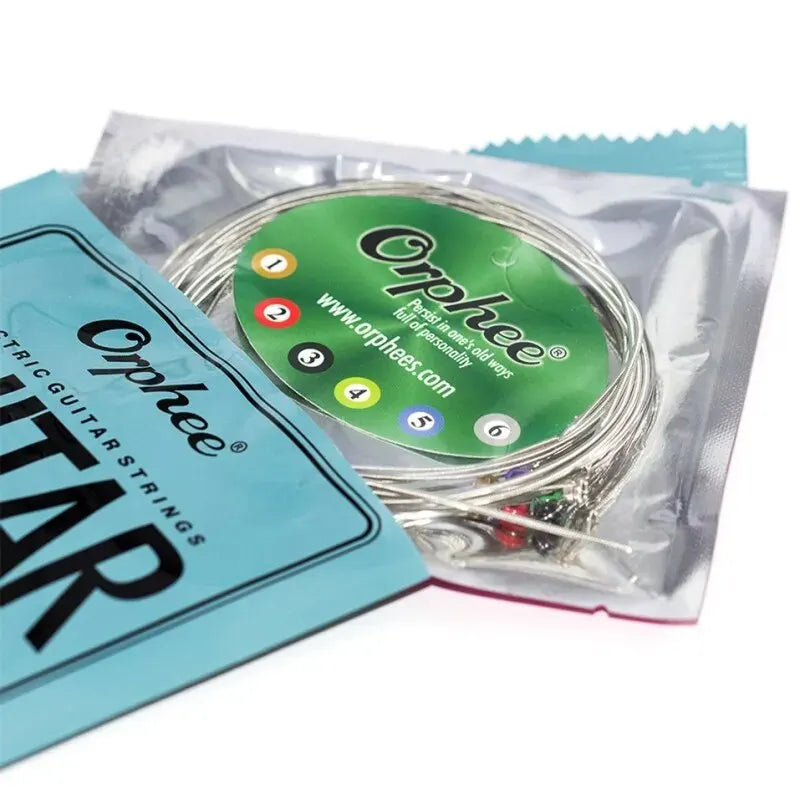 Orphee rx15 17 19 electric guitar strings nickel alloy super light tension musical instruments with green label