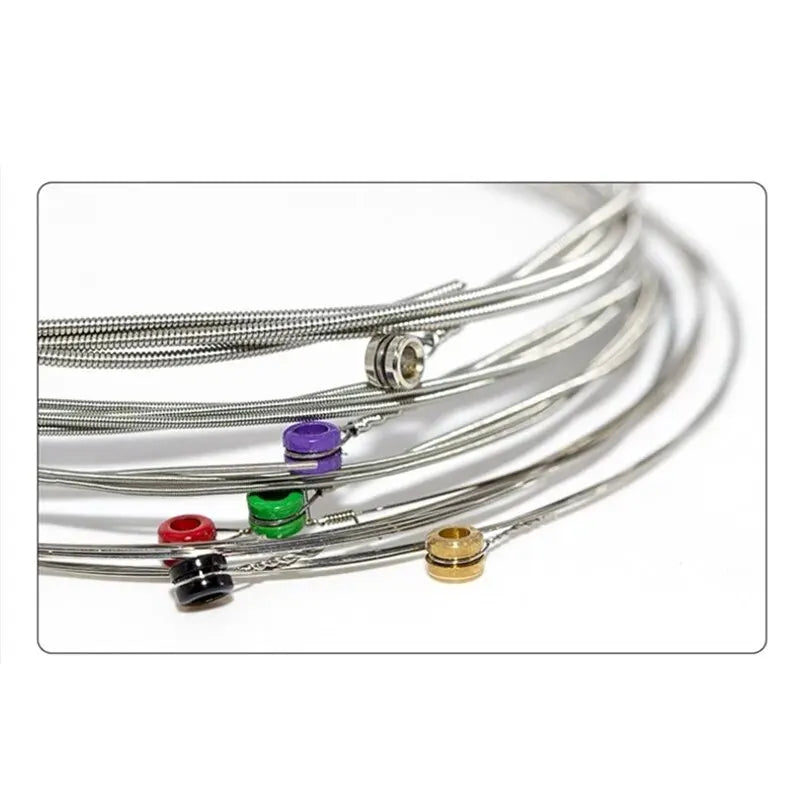 Coiled orphee rx15 17 19 electric guitar strings nickel alloy super light tension musical instruments with colorful tuning pegs