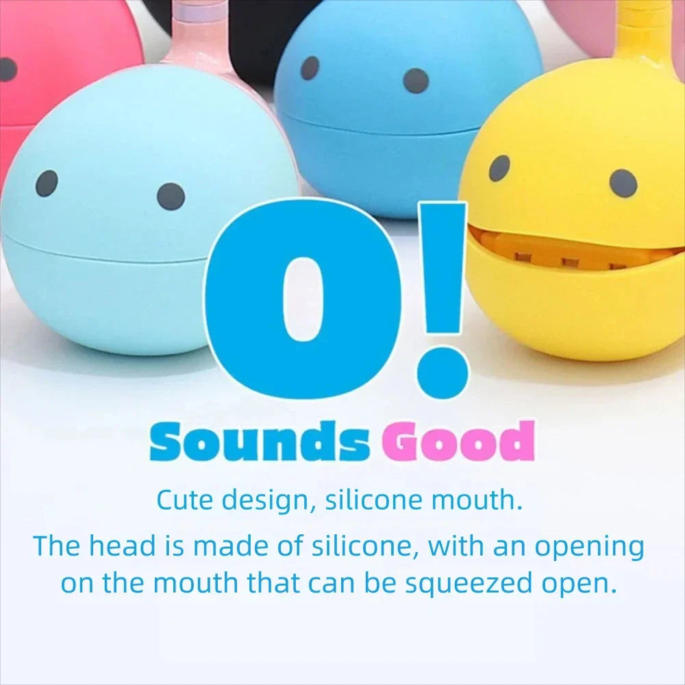 Brightly colored silicone otamatone mini electronic musical toys soothing relaxing musical instruments with hidden compartments