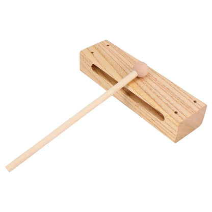 Outdoor percussion instrument wooden clapper crafted from madera dura with a light wood xylophone and matching mallet