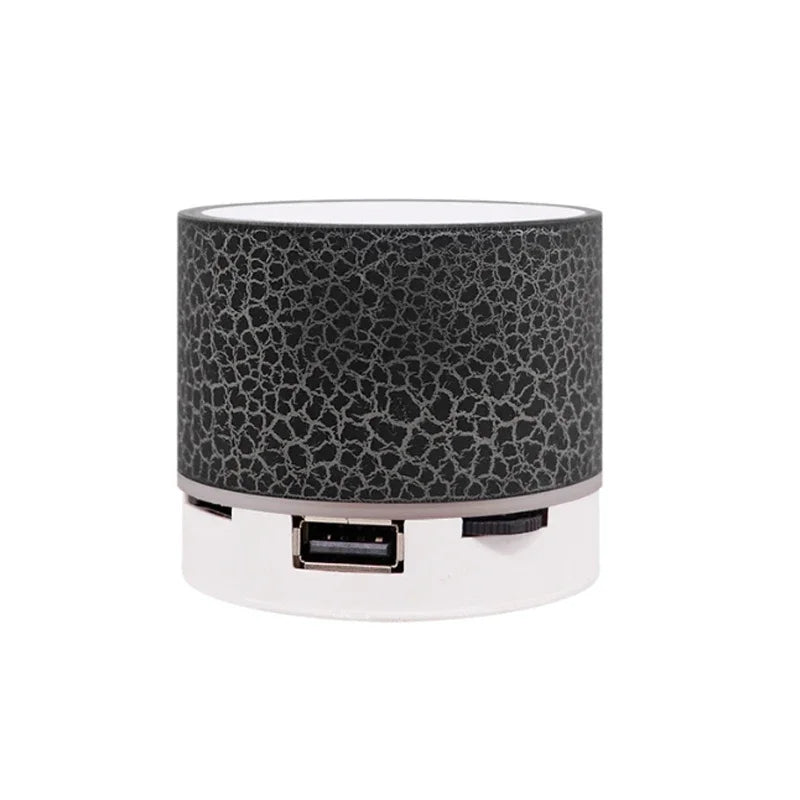 Black crackle-textured pc speaker with white base and usb port for notebook desktop caixa music bocina column acoustics coluna audio