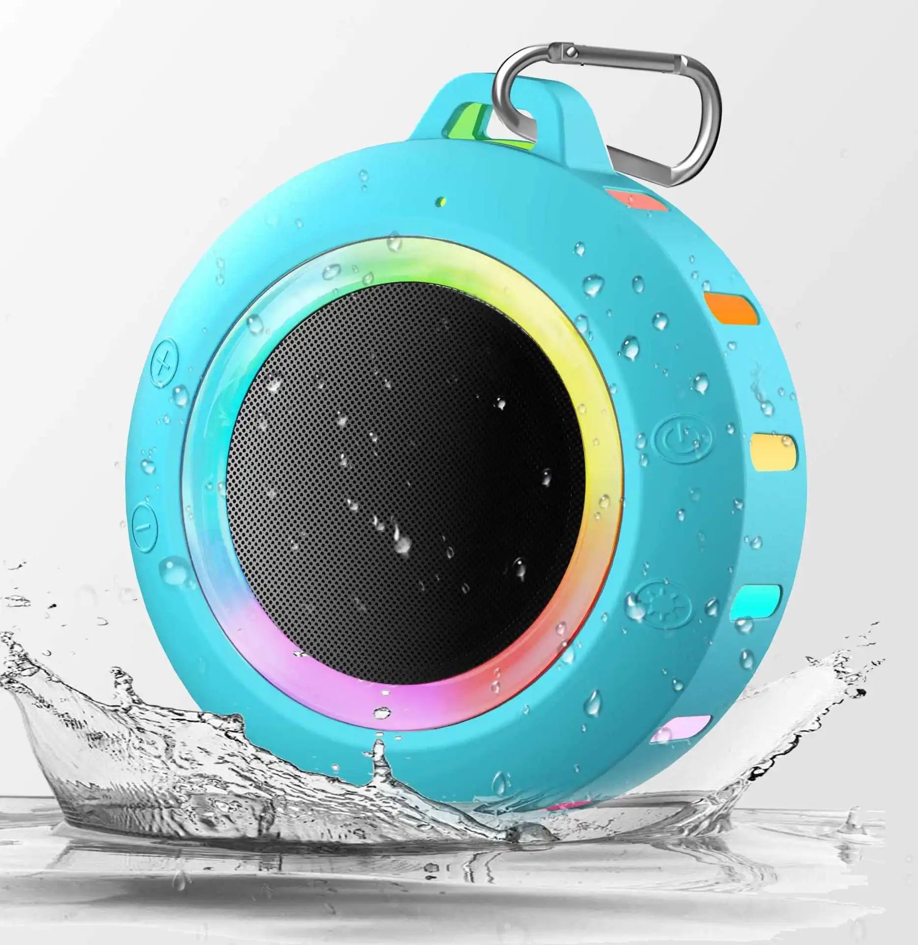 Pcs 500w high efficiency mini dome tweeter speaker with turquoise waterproof bluetooth and rainbow grille ring